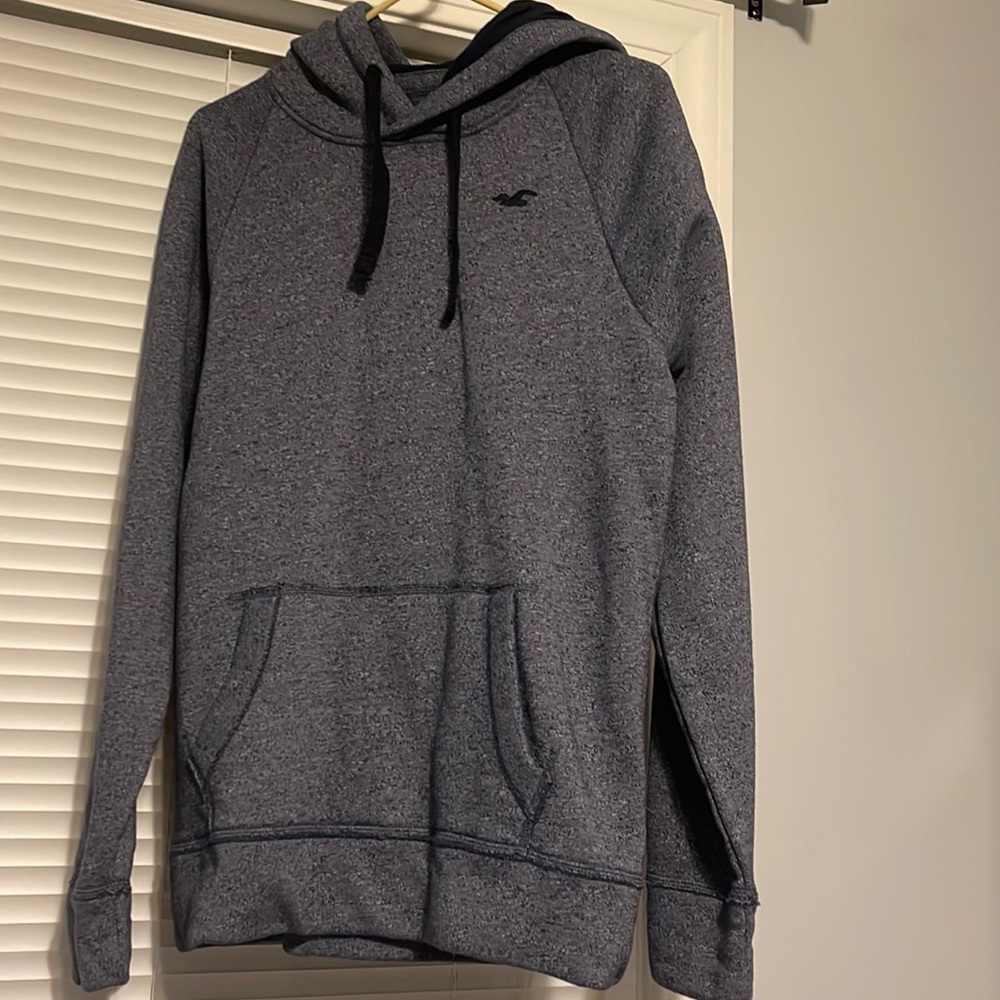 Mens Medium Hollister Hoodie Navy Blue
